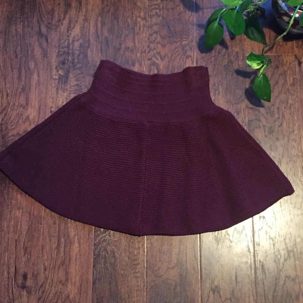 Maroon Sweater Skirt